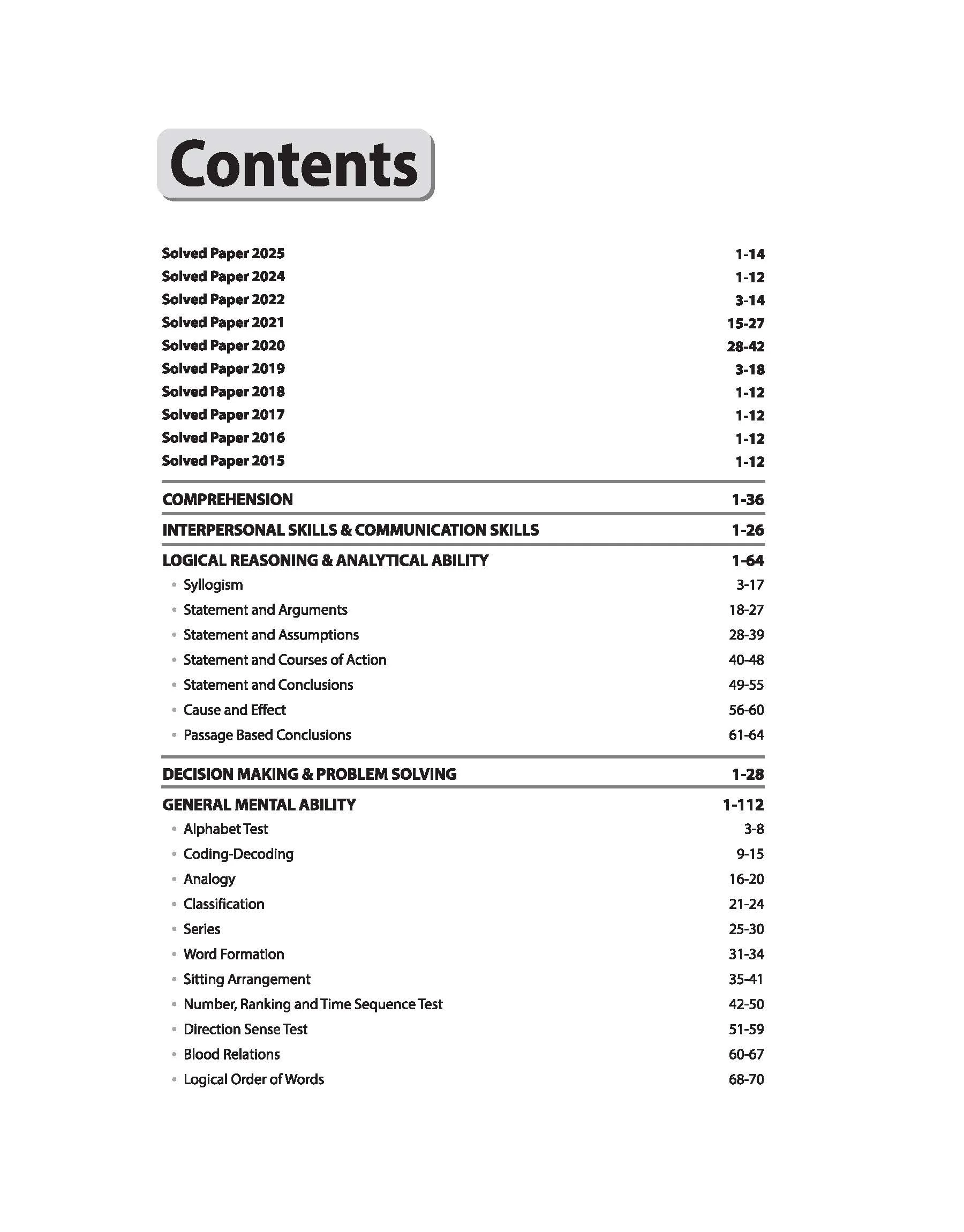 MPPSC General Aptitude Test (Paper -2) |Study Guide | With Solved Paper 2025-2015 & 10 Crack Test Based On Latest Pattern | English Medium - Image 3
