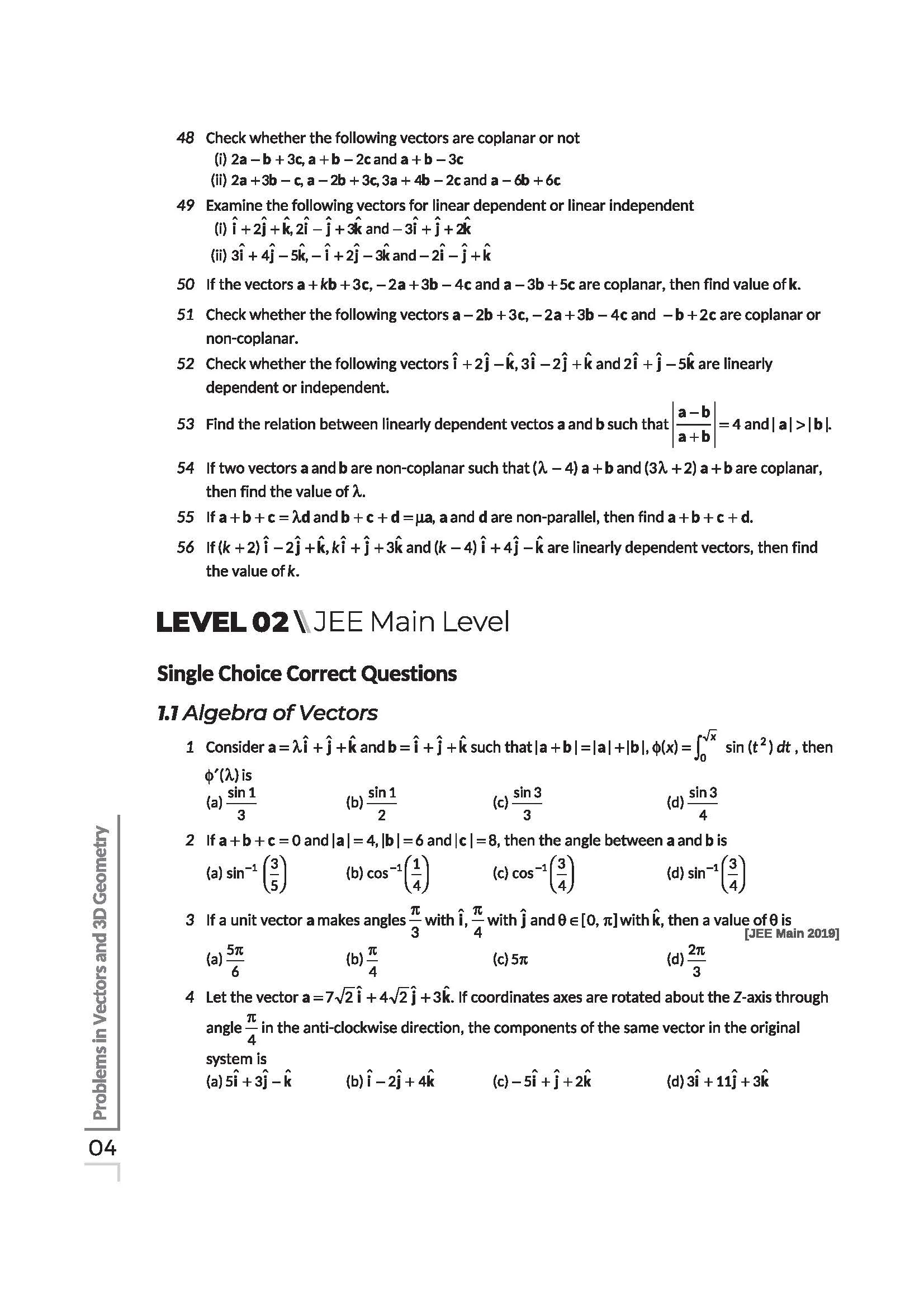 Navigator Series JEE Main & Advanced 2027 – Vectors & 3D Geometry | 1000+ Problems | Vector Algebra, Dot–Cross Product, Lines, Planes, Sphere | 3-Level Exercises with PYQs | by Vinod Kumar Pareek - Image 7