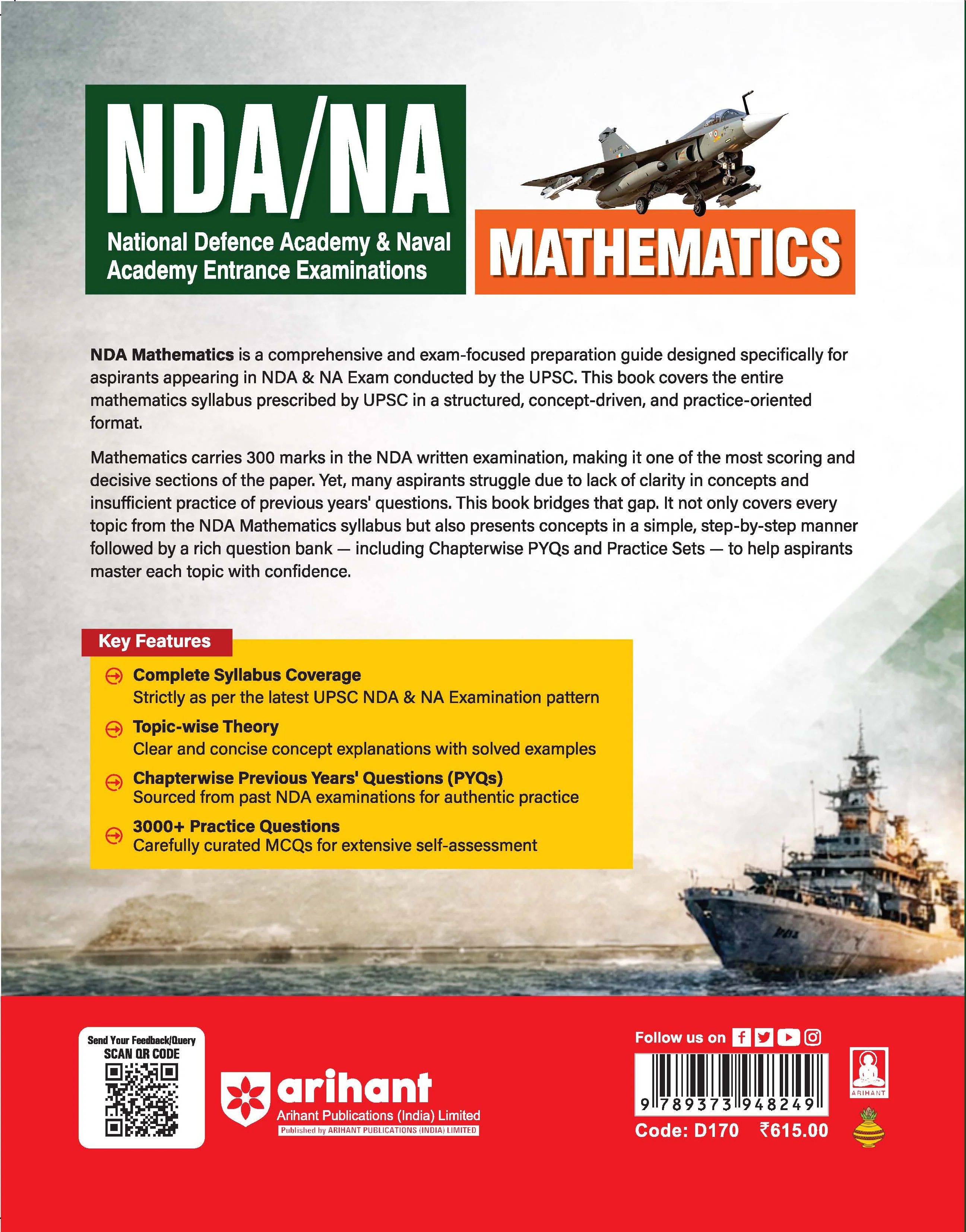NDA/NA Mathematics 2026 | Complete Syllabus + 3000+ Objective Questions | Chapterwise Concepts | Shortcut Tricks & Speed Techniques | Exam Focused - Image 8