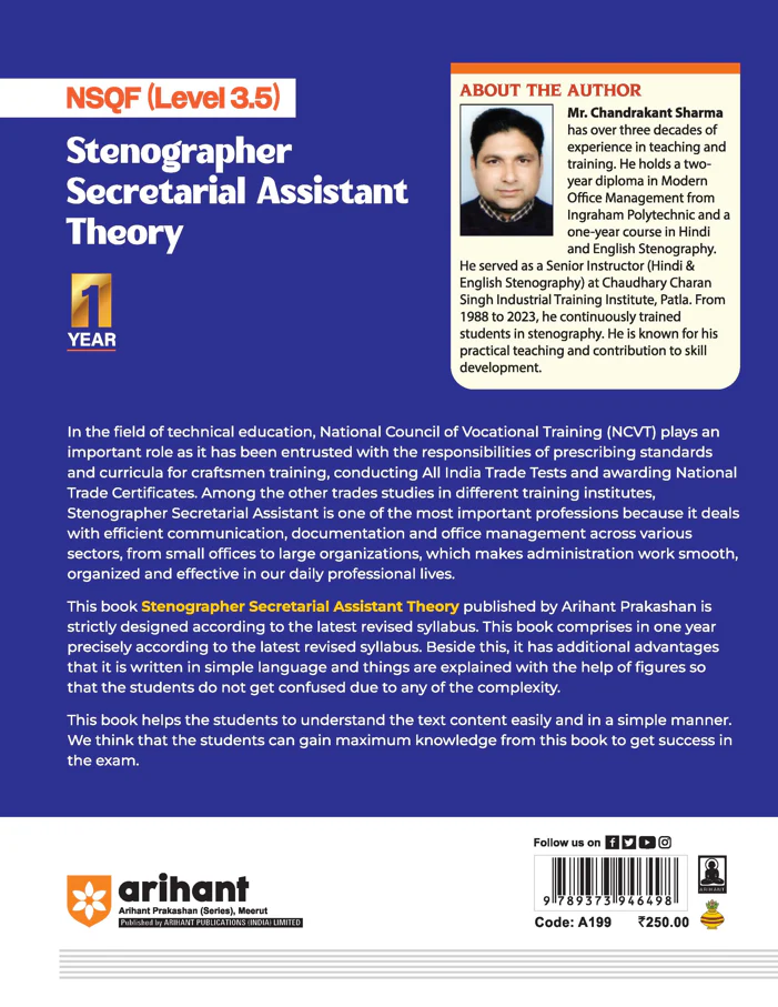 NSQF (Level 3.5) Stenographer Secretarial Assistant Theory | 1st Year ITI Students | Bharat Skills CBT & NIMI Pattern Based | Completely Revised Edition | Step-by-Step Theory with Diagrams - Image 9
