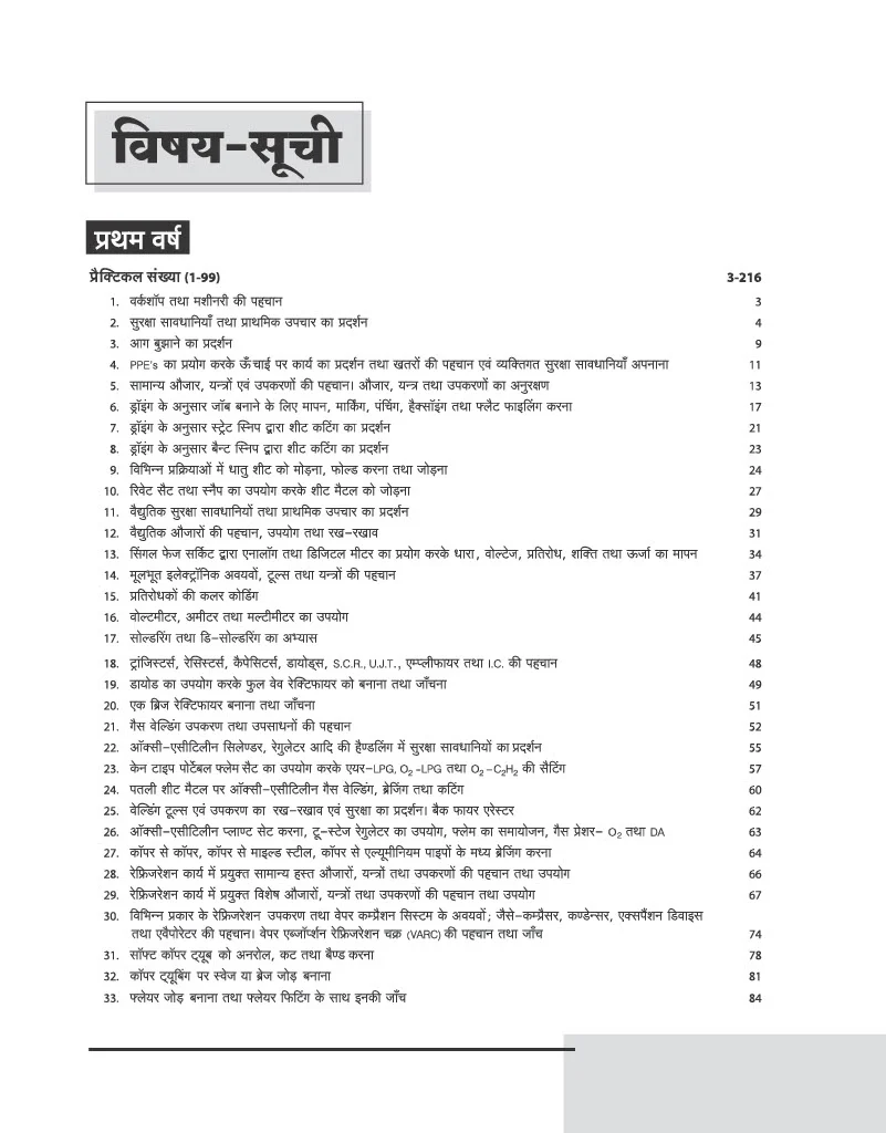 NSQF (Level 4) Refrigeration evam  Air Conditioning  Practical | 1st & 2nd Year ITI Students | Bharat Skills CBT & NIMI Pattern Based | Completely Revised Latest Syllabus Edition | Hindi Medium - Image 2