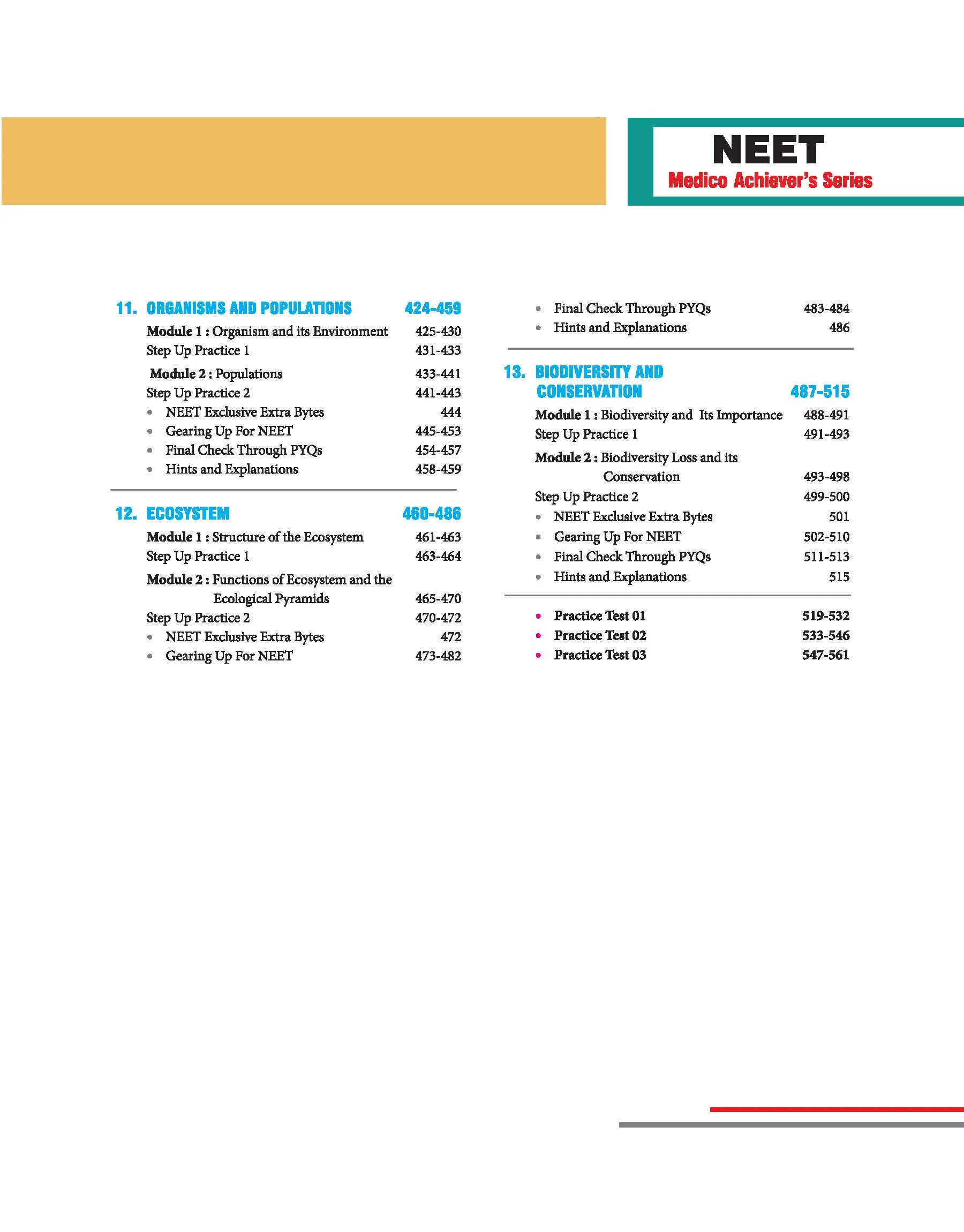Objective Biology Volume 2 for NEET 2027 | Medico Achiever’s Series | 2000+ MCQs with PYQs Synced Modular Theory | Fully Revised NEET Preparation Book  by Sanjay Sharma & Sudhakar Banerjee - Image 7