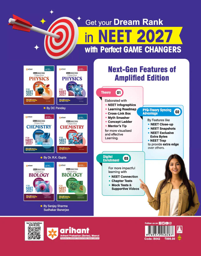 Objective Physics Volume 2 for NEET 2027 | Medico Achiever’s Series | 3000+ MCQs with PYQs Synced Modular Theory | Fully Revised NEET Preparation Book  by DC Pandey - Image 12