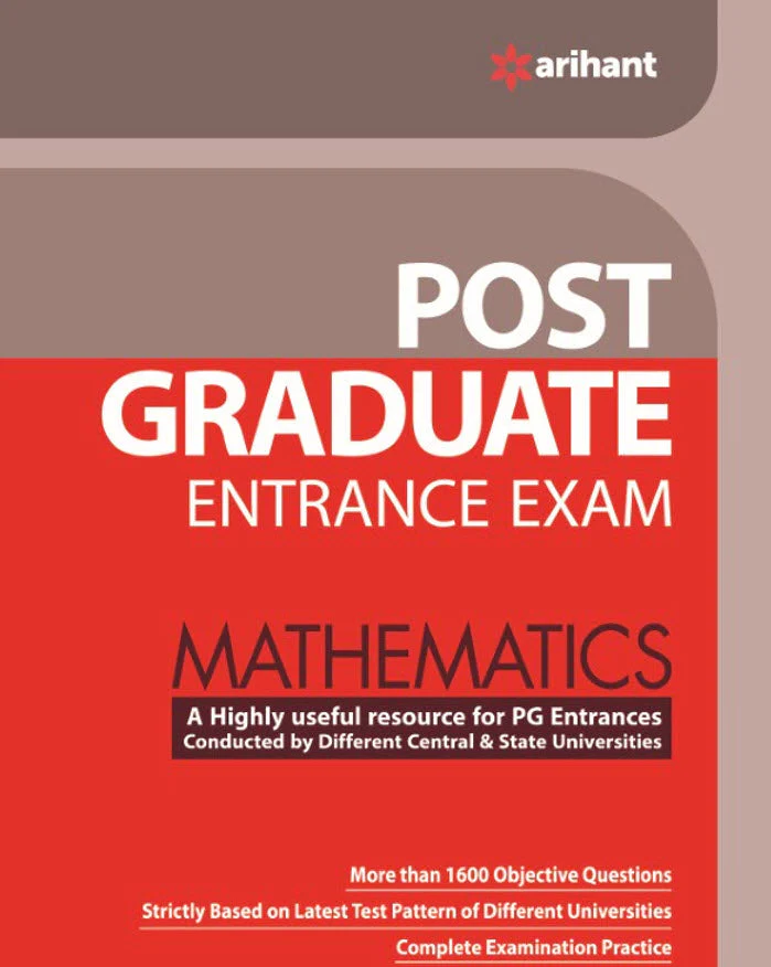 Post Graduate (PG) Entrance Exam - Mathematics| English Medium