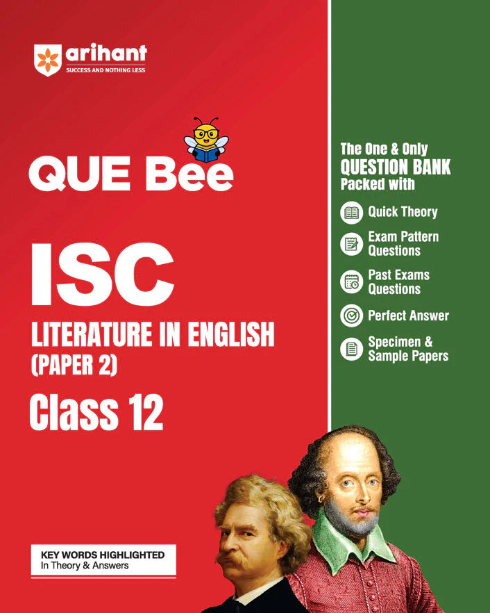 ISC Que Bee Literature in English (Paper 2) Class 12 | Quick Theory, Specimen & Sample Papers, Key Words Highlighted