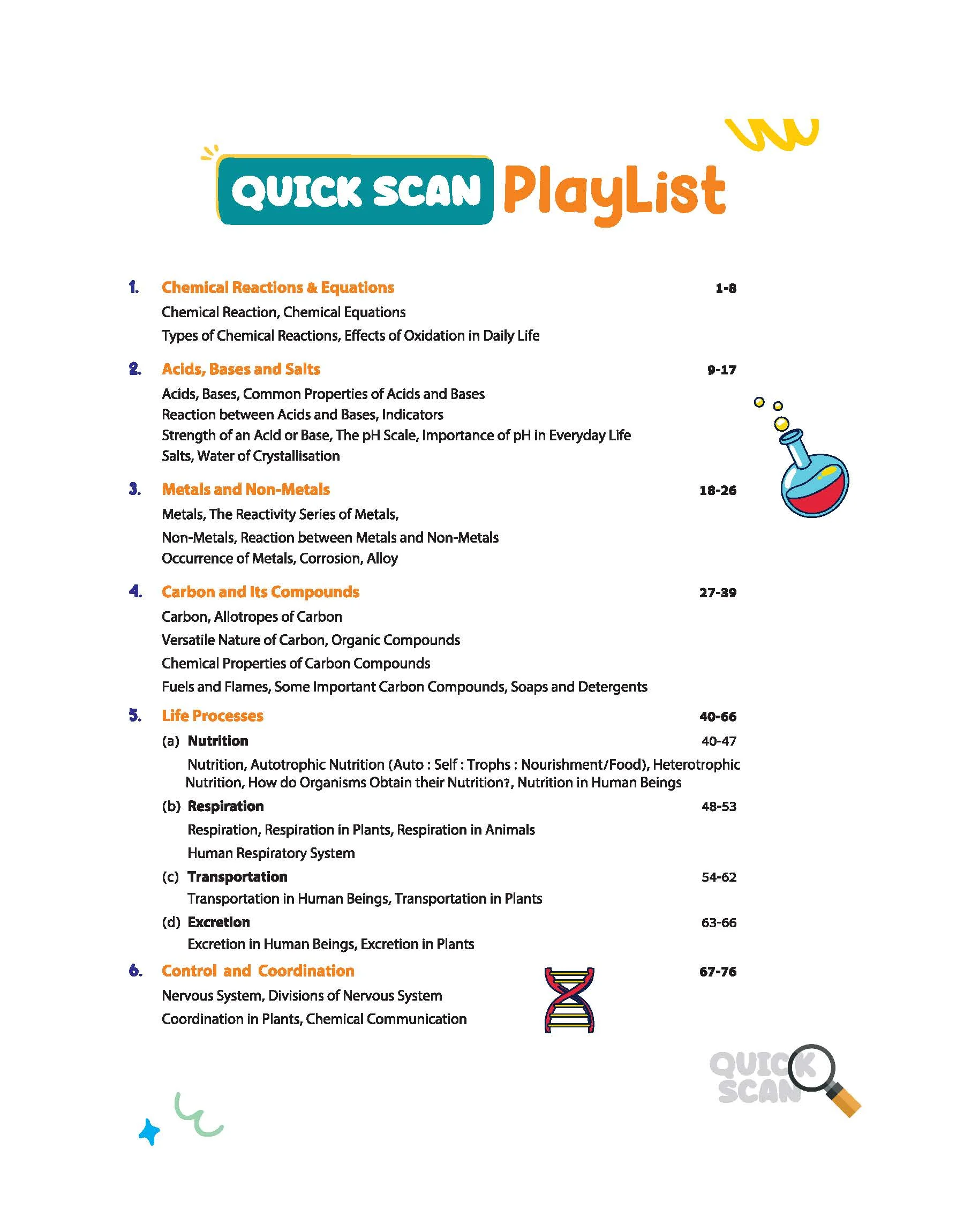 Quick Scan Science | CBSE Class 10 | Fast Revision Notes for High Scores | NCERT Theory, Handwritten Notes, Flow Charts & Tables, 3D Images | Based on Latest CBSE Syllabus - Image 2