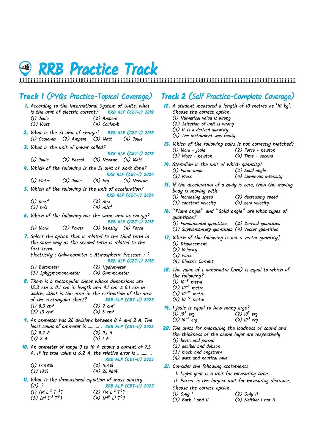 Mastermind RRB ALP (Assistant Loco Pilot) Exam 2026 | CBT-I + CBT-II + CBAT | Complete Notes with Mock Tests & Solved Papers | Formula Cheat Book & Free Current Affairs - Image 5