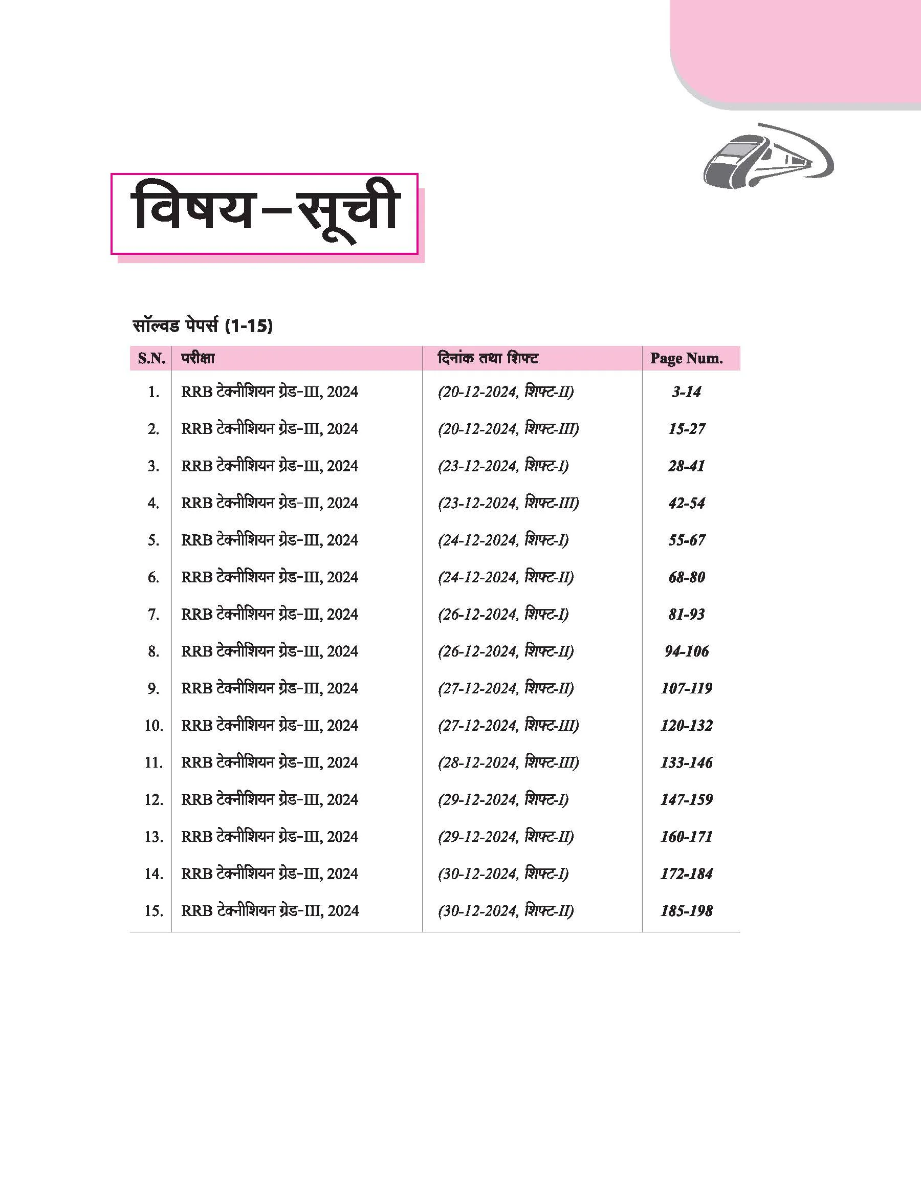 RRB Technician (Grade III) Exam 2025 | 15 Solved Papers, 15 Practice Sets with 100 Maths Formulas | Hindi Medium - Image 3