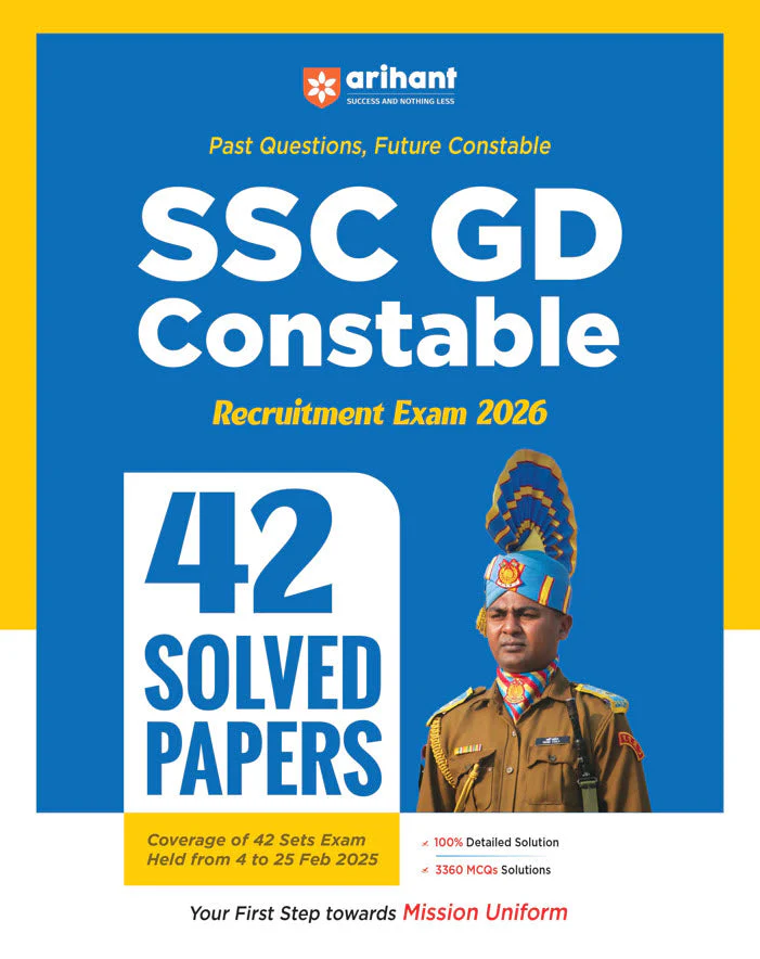 SSC GD (Constable) Recruitment Exam 2026 | 42 Solved Papers-3360 MCQs Held on February 4-25, 2025 | English Medium