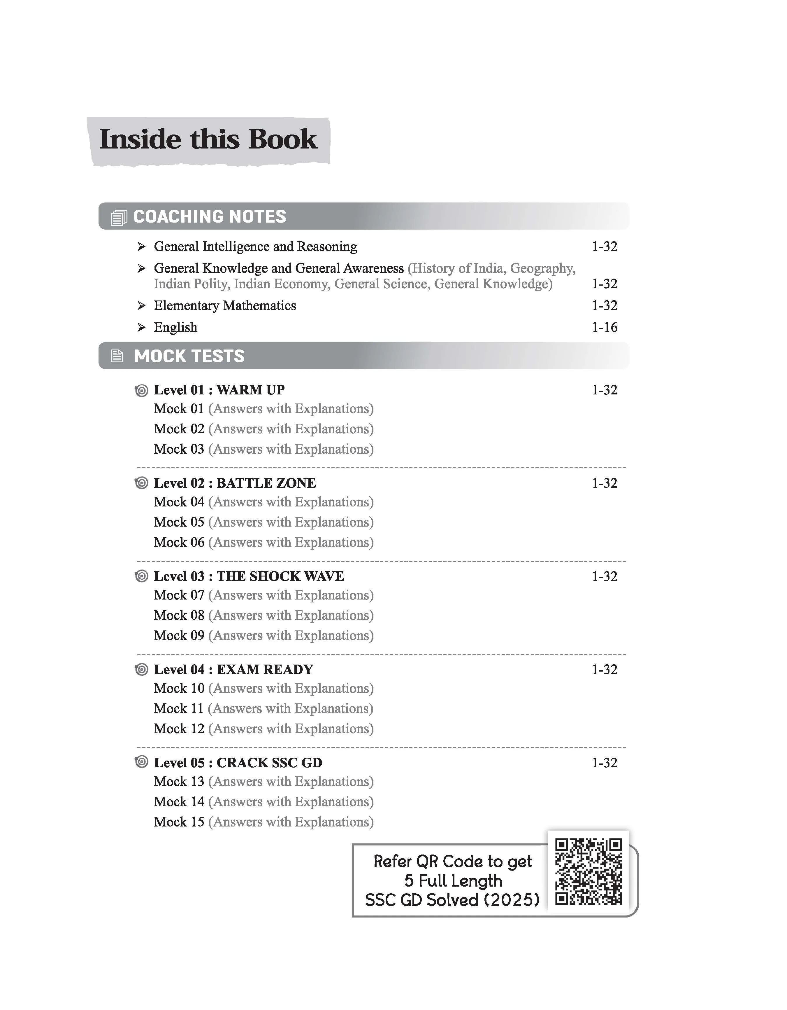 SSC GD Constable Exam 2026 Mock Drill | 15 Full-Length Tests with Coaching Notes | CAPFs, SSF & Assam Rifles | Based on Real SSC-GD Exam Pattern | Free 5 Online Mock Tests & PDF Solved Papers | English Medium - Image 3