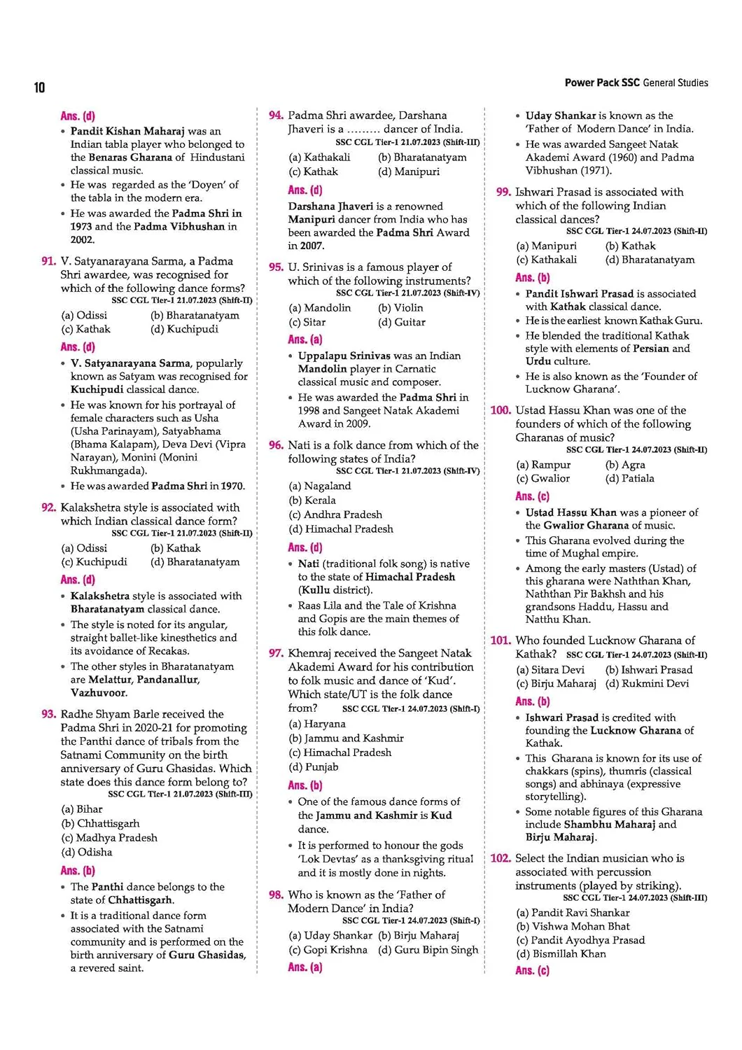 SSC General Studies Chapterwise 7600+ MCQs | For CGL, CHSL, CPO, MTS, GD & Steno Exams | Eduquity & TCS Questions Till 2026 | Quick Revision Points + 100% Detailed Solutions - Image 7