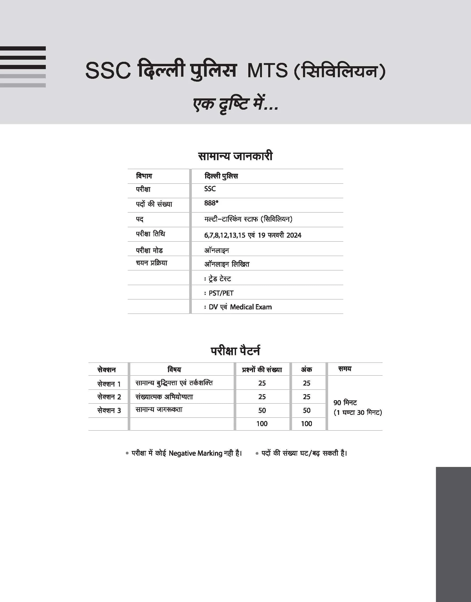 SSC Delhi Police Multi Tasking Staff (Civiliyan Bharti Pariksha) - Image 4