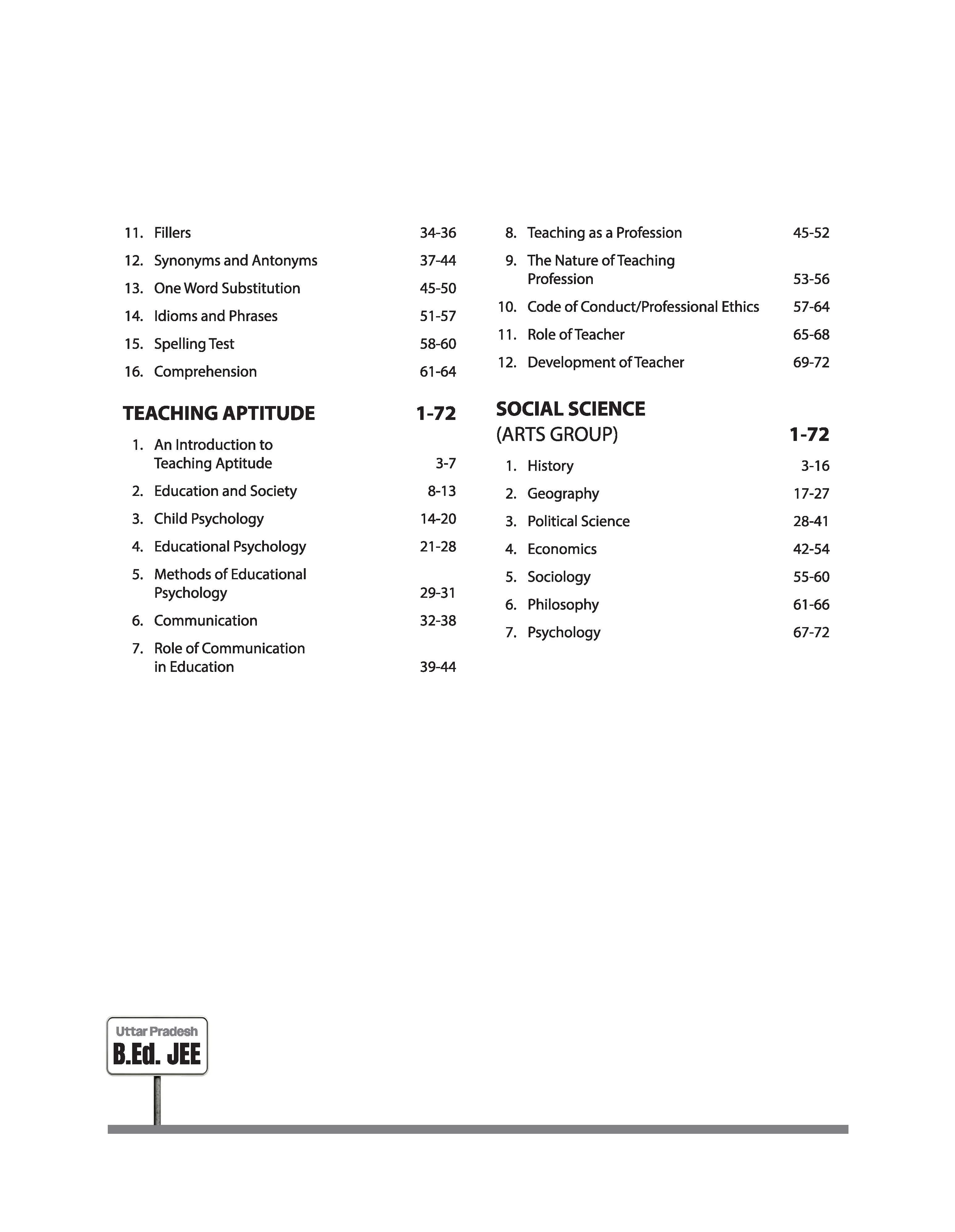 Uttar Pradesh B.Ed JEE 2026 Arts Group | Study Guide | Based on Latest Syllabus & Exam Pattern with Model Solved Paper 2025 | English Medium - Image 4
