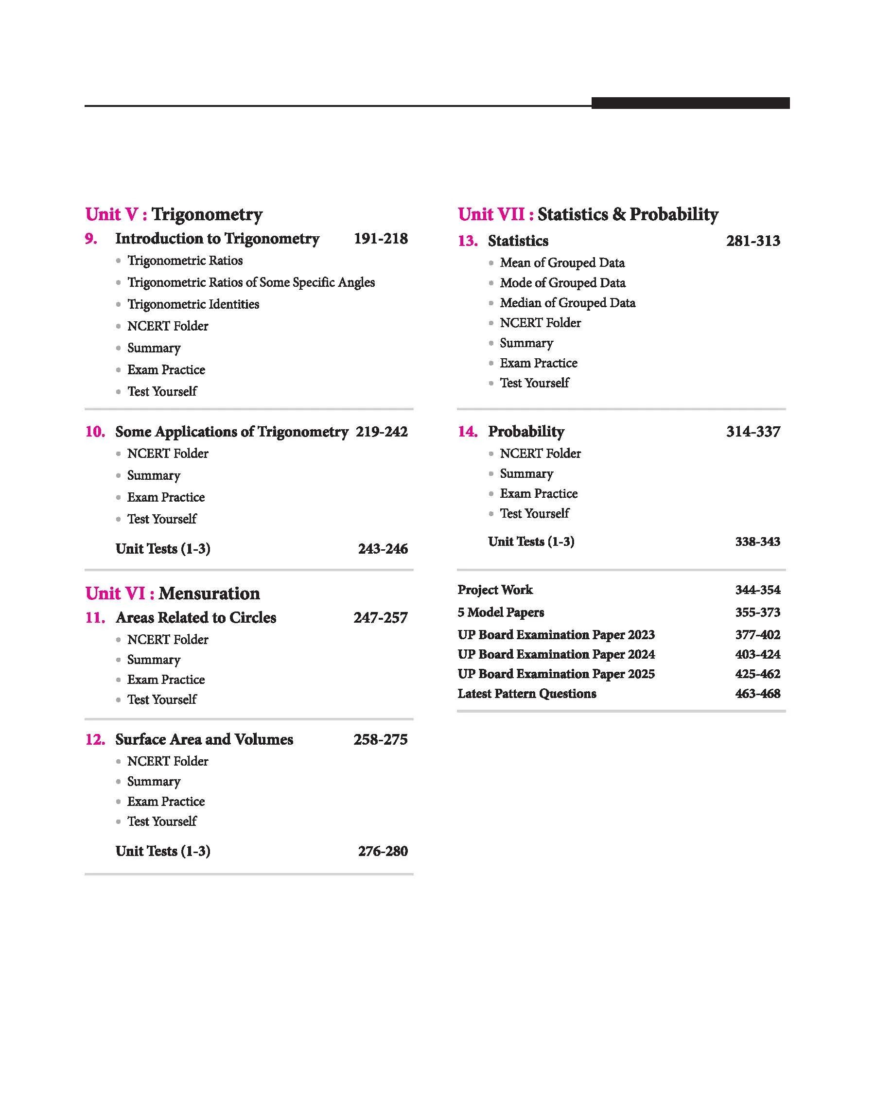 UP Board 2026-27 Complete Course Mathematics Class 10 | Based on NCERT Textbook | NEP 2020 | Chapter Tests, Topic Tests, Model Papers with OMR Sheet & Project Work Included - Image 4