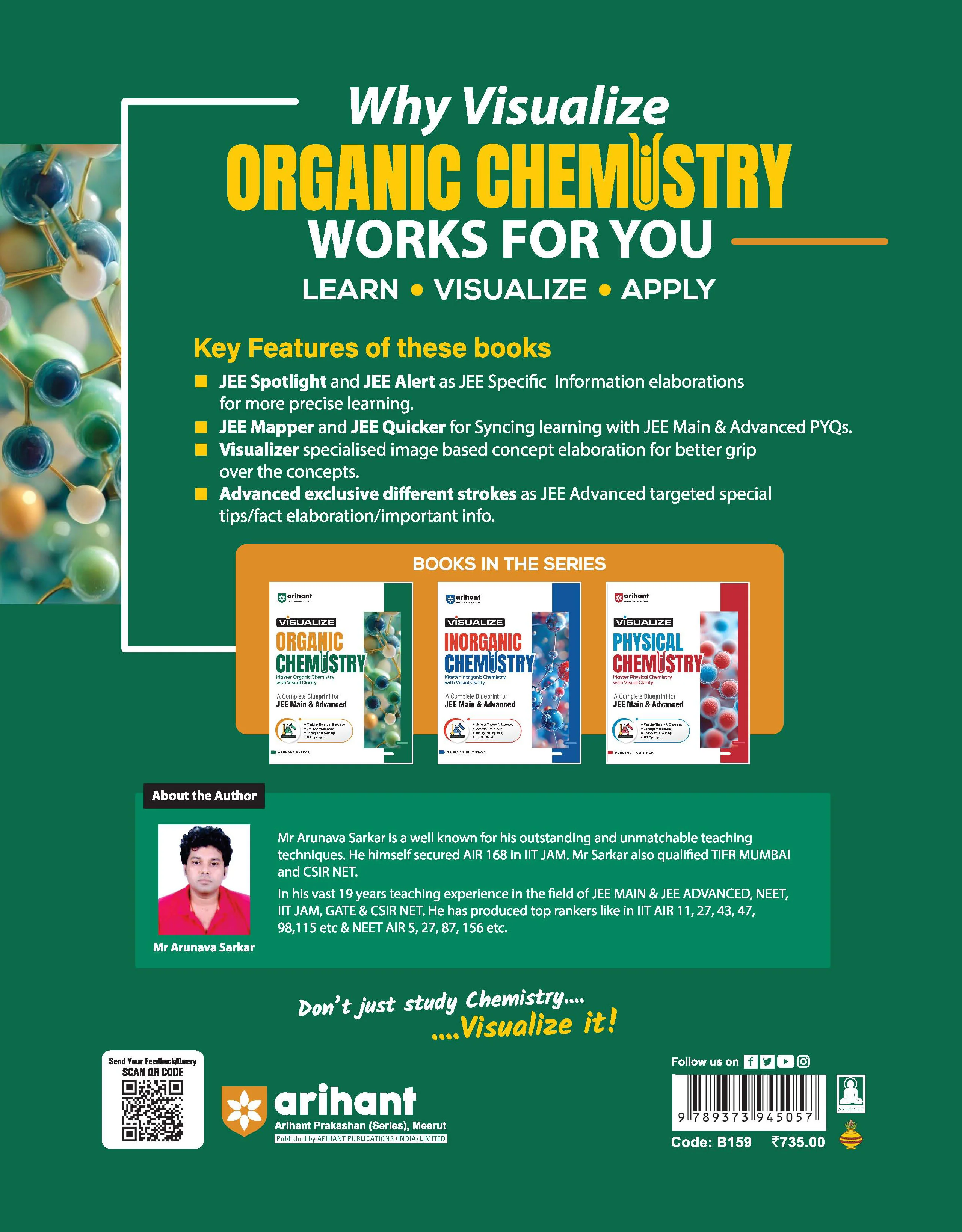 Visualize Organic Chemistry for JEE Main & Advanced 2027 | Complete JEE Blueprint with Concept Visualizers, Modular Theory & Exercises, Theory–PYQ Syncing & JEE Spotlight | Arunava Sarkar - Image 12